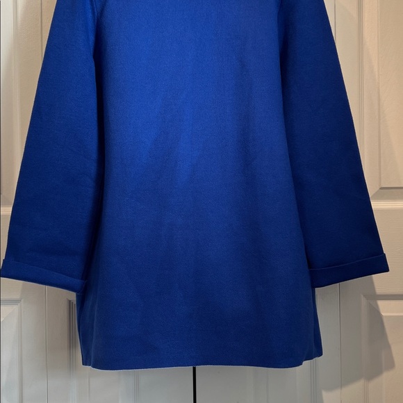 Pink Martini “Moira”‎ Royal Blue Open Face Cardigan Sweater Size M NWT - Picture 8 of 12